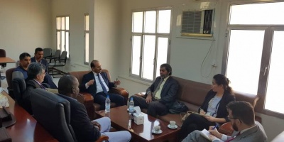  وزير التخطيط يلتقي رئيس قسم الشؤون السياسية في مكتب المبعوث الاممي الى اليمن 