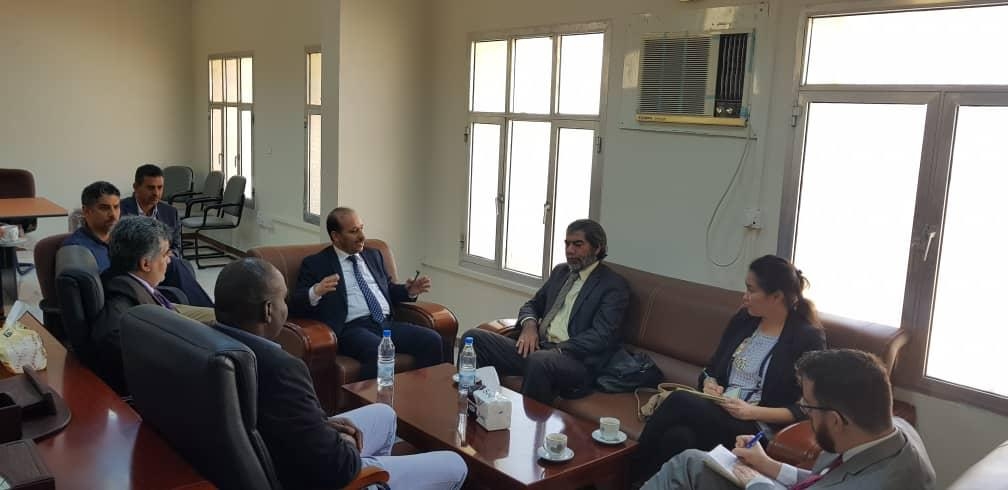 وزير التخطيط يلتقي رئيس قسم الشؤون السياسية في مكتب المبعوث الاممي الى اليمن 