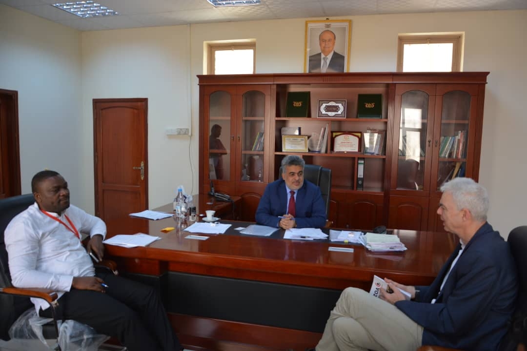 باصهيب يلتقي مع المدير التنفيذي لمنظمة زوا ومدراء عدد من المنظمات الدولية في اليمن