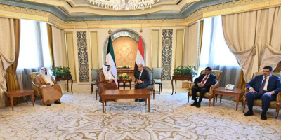  رئيس مجلس القيادة يستقبل رئيس مجلس الامة الكويتي