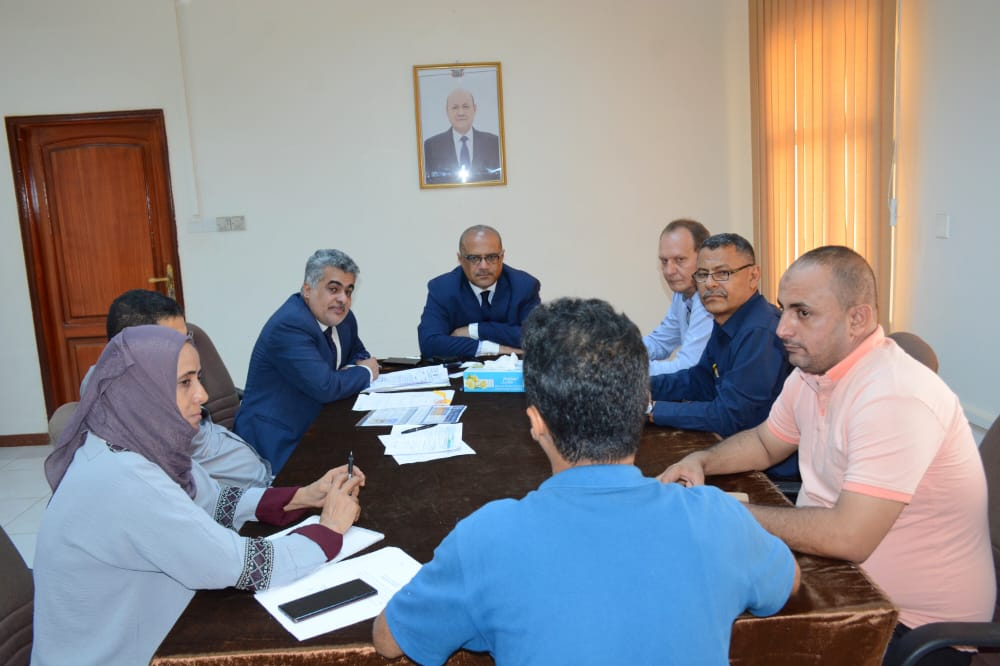  وزير التخطيط يبحث مع منظمة ادرا مستوى تدخلاتها التنموية في اليمن