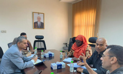 وكيل وزارة التخطيط الاستاذ منصور زيد يلتقي بمكتب الشؤون الانسانية الاوتشاء ومنظمة الهجرة الدولية 