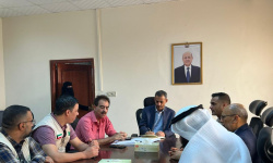 وكيل وزارة التخطيط والتعاون الدولي يلتقي المدير القطري لموسسة العون المباشر الكويتية 