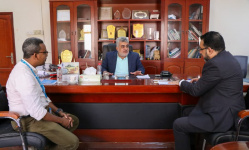 باصهيب يبحث مع مسؤولي عدد من المنظمات جهود تنسيق التدخلات الانسانية والتنموية